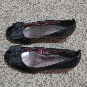 George Girls Black patent leather shoes SZ 3